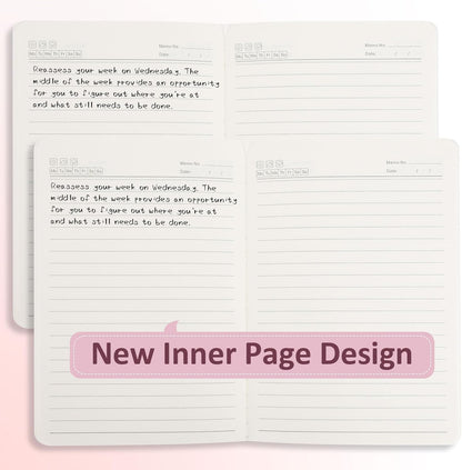 Ddaowanx Notebooks,Lined Paper Journals in Bulk, 72 Pages, 36 Sheets, 80GSM, 8.3x5.5 Inch, A5 Size, Travel Writing Notebooks for Office School Supplies (Lined-24pack, Gradient)