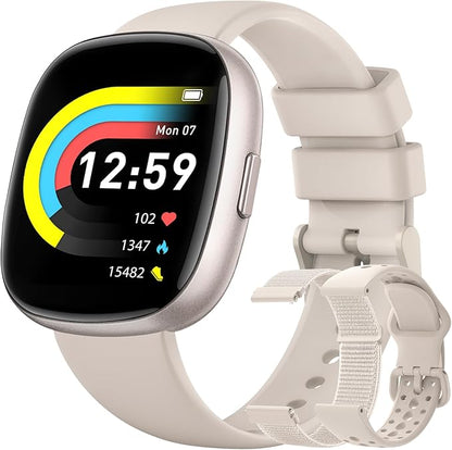 Fitness Trackers for Men Smart watch: Fitness Tracker with Blutooth Call 24/7 Heart Rate SpO2 Sleep Monitor IP68 Waterproof 120+ Sport Mode Activity Trackers Compatible iPhone Android Phones (3 Bands)