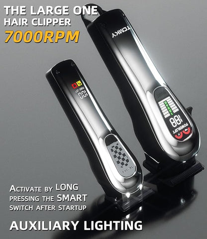 Hair Clippers for Men, Professional Clippers and Trimmers Set, Cordless Clippers for Hair Cutting, Beard Trimmer, Barber Clippers, Rechargeable Electric Shaver