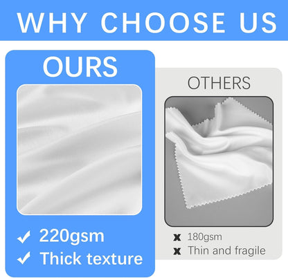 80 Pack Microfiber Cleaning Cloth for Glasses (6"x7"), Lens Cleaner Cloth Microfiber Eye Glasses Clean Cloths for Eyeglasses, Camera Lens, Sunglasses, TV Screens, Cell Phones and Laptops