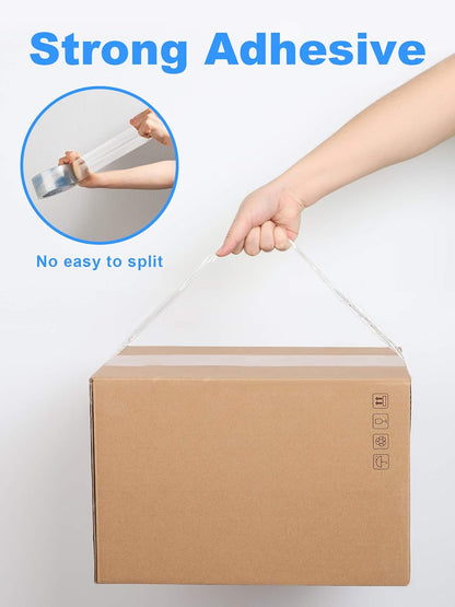 JARLINK Clearer Packing Tape 12 Rolls, Heavy Duty Packaging Tape for Shipping Packaging Moving Sealing, 2.8mil Thicker, 1.88 inches Wide, 60 Yards Per Roll, 720 Total Yards