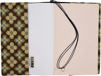 BLBMH Book Covers for Paperbacks Fit for 5.5x8.5 inch Adjustable Book Sleeve Cover for Women Over 15 Soft Cloth Protector for Bible Novels Notebook Journal - Vintage Flowers