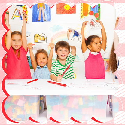 Cholemy 50 Pcs Chisel Tip Highlighter Pens Bulk Pocket Style Highlighter Markers for Adults Kids Organizing Coloring Underlining Home School Office(Red)