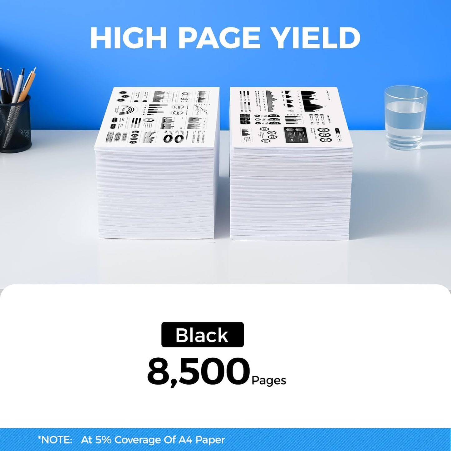 KingKJ S2830 High Yield Black Toner Cartridge 2-Pack Replacement for Dell GGCTW Toner Cartridges Remanufactured Compatible with Dell S2830 S2830dn Laser Printer Ink All-in-One Copier（8,500 Pages）