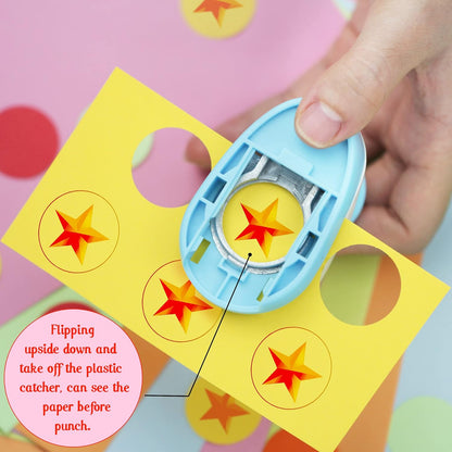 Circle Hole Punch for Craft Sizeout 1inch, Paper Punch Shapes, Craft Lever Punch Handmade Paper, Tool Circle Punch for Scrapbook, Festival Cards, DIY Arts