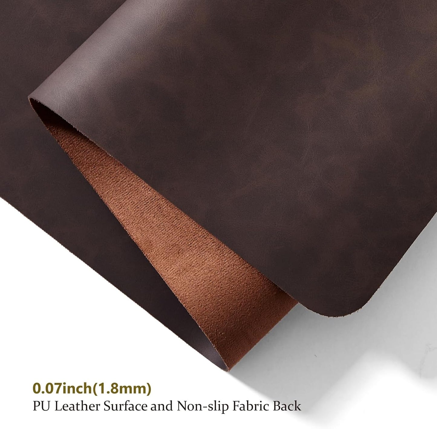 Distressed Leather Desk Mat - Non-Slip PU Desk Pad for Office and Home - Desk Organization and Accessories - Ideal for Large Mouse Pad and Desk Mats on Top of Desks(Espresso,36"x 17")