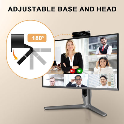 Webcam,1080P HD Webcam with Microphone, USB Computer Camera for Laptop & Desktop - Plug & Play, Stereo Sound, Auto Low-Light Correction, for Zoom/Skype/FaceTime/Teams/Webex, Streaming & Video Calls