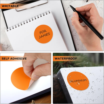 Orange Dot Stickers 2 Inches Round Sticker, Circle Colored Labels Color Coding Labels for Office Classroom Toddlers Activity 80 Pieces