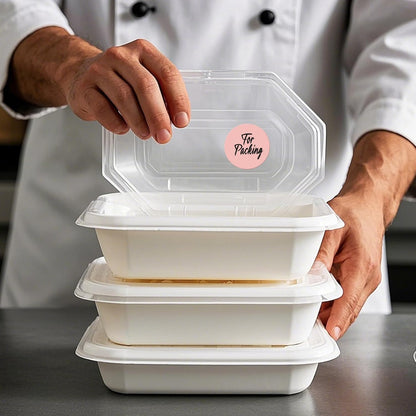 500 PCS Pink Dots Stickers 2 Inch Vinyl Color Coding Round Sticker Removable Writable Circle Labels Roll for Office Inventory Garage Yard Sale Tag