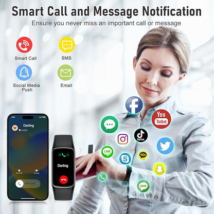 Fitness Tracker with 24/7 Heart Rate, Blood Pressure Blood Oxygen Sleep Monitor, 123 Sports Modes Calories Smart Watch,IP68 Waterproof Step Counter Activity Trackers Pedometer for Women Men