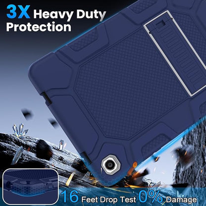 Rantice Case for Samsung Galaxy Tab A9+ 11”, Heavy Duty Shockproof Rugged Protective Case with Kickstand for Samsung Galaxy Tab A9+ / A9 Plus 11” 2023 (SM-X210/X216/X218), NavyBlue+Grey