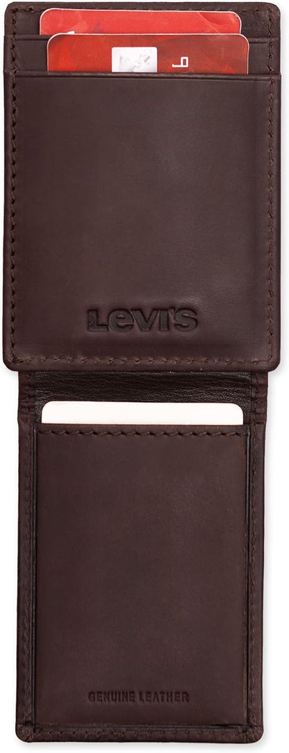 Levi's Men's RFID Slim Everyday Front Pocket Card Case Wallet