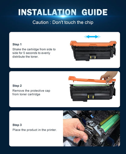 647A CE260A Toner Cartridge Replacement for HP 647A Black Toner Cartridge Works for HP Color Laserjet Enterprise CM4540 MFP, CP5024, CP4525 Series Printer (1 Black Pack)