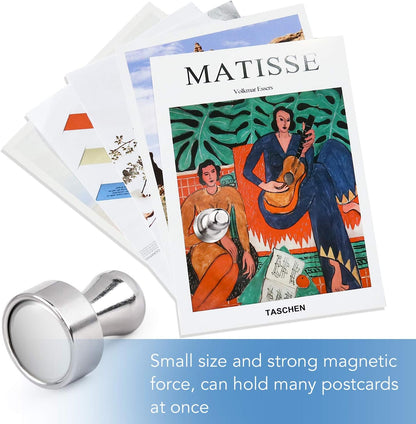 LOVIMAG 30 Pcs Refrigerator Magnets, Fridge Magnets, Strong Whiteboard Magnets, Magnetic Push Pins, Strong Metal Magnets for Fridge, Whiteboard, Office, Classroom, Map, Kitchen