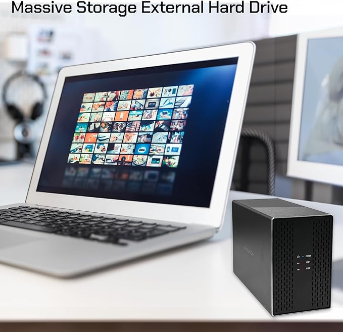 Avolusion PRO-T2 Series 24TB (12TB x2) Dual Bay USB 3.0 External Hard Drive (JBOD, RAID0, RAID1, Big) for Desktop PC / Laptop (Windows OS) (Renewed)