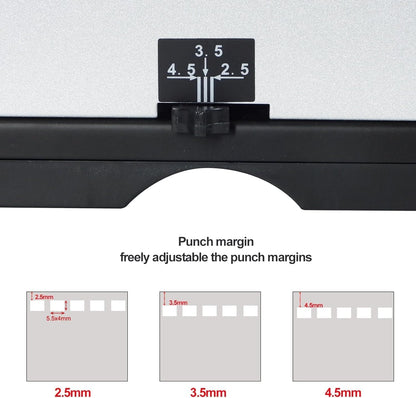 Rayson TD1222 Wire Binding Machine - 2:1 Pitch, Rectangular Holes, 220 Sheet Binding / 12 Sheet Punching Capacity