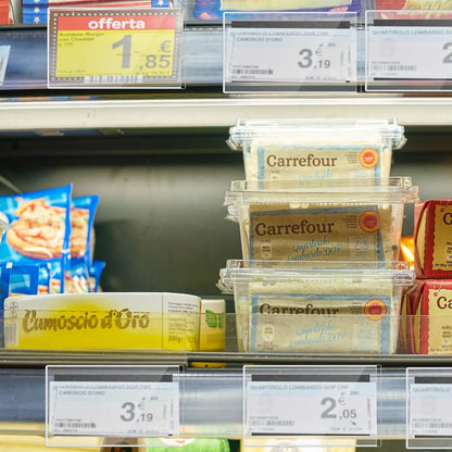 Ctosree 500 Pcs Magnetic Sign Holder Pallet Rack 5.5 x 3.5 Inches Magnetic Label Holder Clear Double Sided Window Display Frame Easy Front Opening for Window Door Office Schedule Store Home