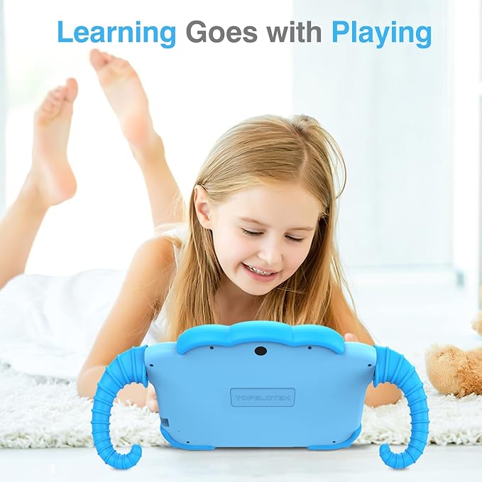 Kids Tablet 7IN Toddler Tablets for Kids 3-7, Tablet for Toddlers Learning 32GB with Touch Screen Educational Games, GMS, Parent Controls, WiFi Edition Tablets for Child Boy Girl (Blue)