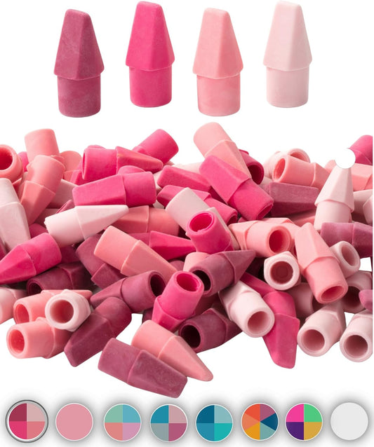 Mr. Pen- Pencil Erasers Toppers, 120 Pack, Pink Shades, Erasers for Pencils, Pencil Top Erasers, Pencil Eraser, Back to School Supplies