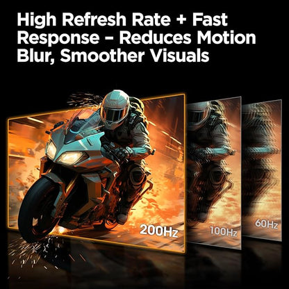 KOORUI 27 Inch Gaming Monitor 200Hz FHD (1920x1080) HDR400, 1ms Fast IPS, 90% DCI-P3, Adaptive-Sync, HDMI 2.0, DP 1.4, VESA Mount, Tilt Adjustable, G2711P