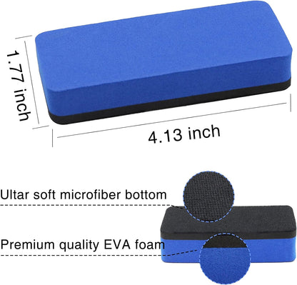 OWLKELA Magnetic Dry Erase Erasers, Assorted, White Board Erasers, 4 Pack, Dry Erase Board Erasers, Magnetic Whiteboard Eraser