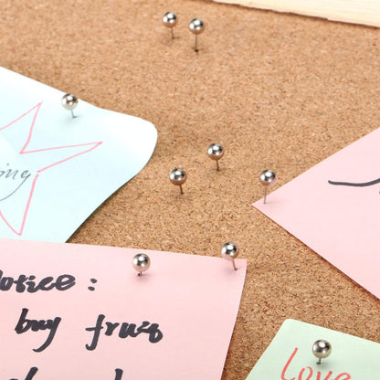 Map Tacks Push Pins Small Size 300 Packs (Silver, 1/5 Inch)