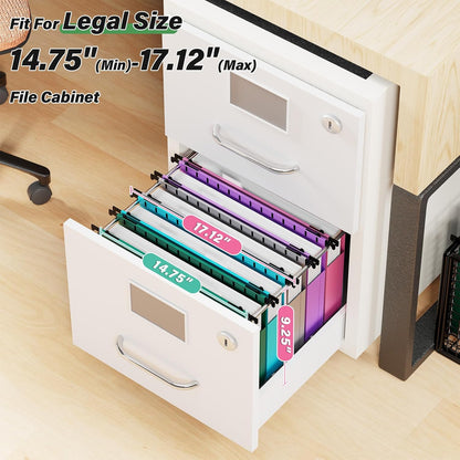 Extra Capacity Legal Plastic Hanging File Folders,2" Expanding Accordian Pocket with Black Insert Gasket,Heavy Duty for Filing Cabinet,Hard and Durable Hang Folders,Legal Size,12 Pack (Assorted Color)
