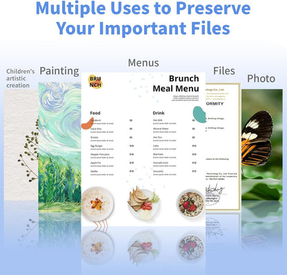 Thermal Laminating Pouches, FungLam Clear Laminating Sheets, 3 Mil Thickness Thermal Laminating Sheets, 9×11.5 Inch Laminator Sheets for Laminators, Clear Plastic Letter Size Sheets, 500 Pack.