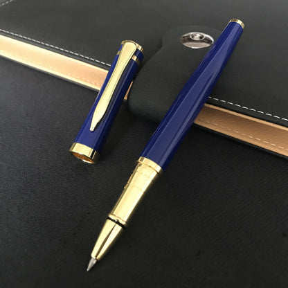 HSK Luxury Ballpoint Pens gift Pen Black Refill Line width 0.5mm,Best Ball Pen Gift Set for Men & Women Professional Executive,Office,Nice Pens Classy Gift Box (Blue)