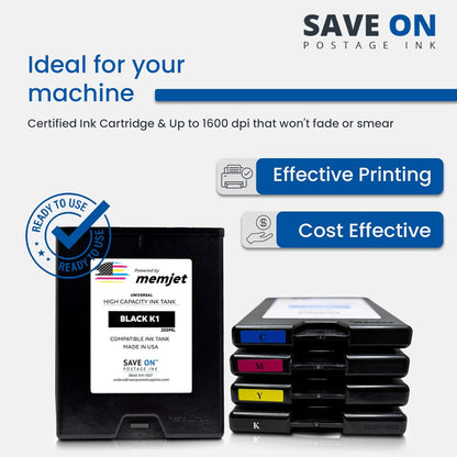 Save On Postage Ink, Memjet Ink Cartridge Compatible Astro 123-2415 | Memjet Ink Compatible HI-Cap Yellow Ink Tank for AstroJet M1 M2 S1 and M1DX