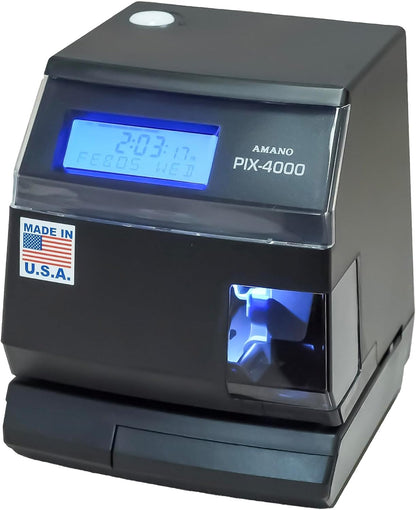 AMANO Heavy-Duty economical, and Fully Automatic Electronic time and Date Stamping Machine (PIX-4000)