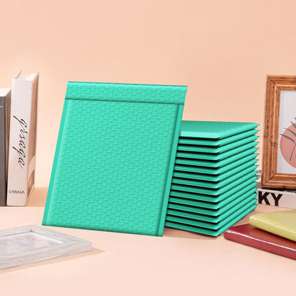 Fuxury Bubble Mailers 8.5x12 Inch 25 Pack, Strong Adhesion Padded Envelopes #2,Self Seal Bubble Envelopes, Waterproof Padded Mailers Packaging for Small Business,Books,Clothes, Makeup Supplies,Teal