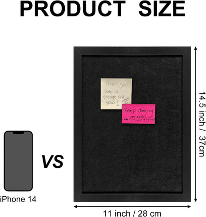 TORASO Cork Board Bulletin Board, Cork Boards for Walls with Pins, Eye Bolts, gaskets, Screws, Pin Board for Office, School and Home (White, 11“x14.5” - 1p)