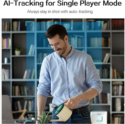 Angetube AI Webcam for PC - 1080p/2K@60FPS HD Web Camera with Remote Control, 8X Digital Zoom Webcam, Privacy Cover, TOF Auto Focus, HDR, USB 3.0 Web Cam Work with Zoom, Skype,Teams, Windows,Mac