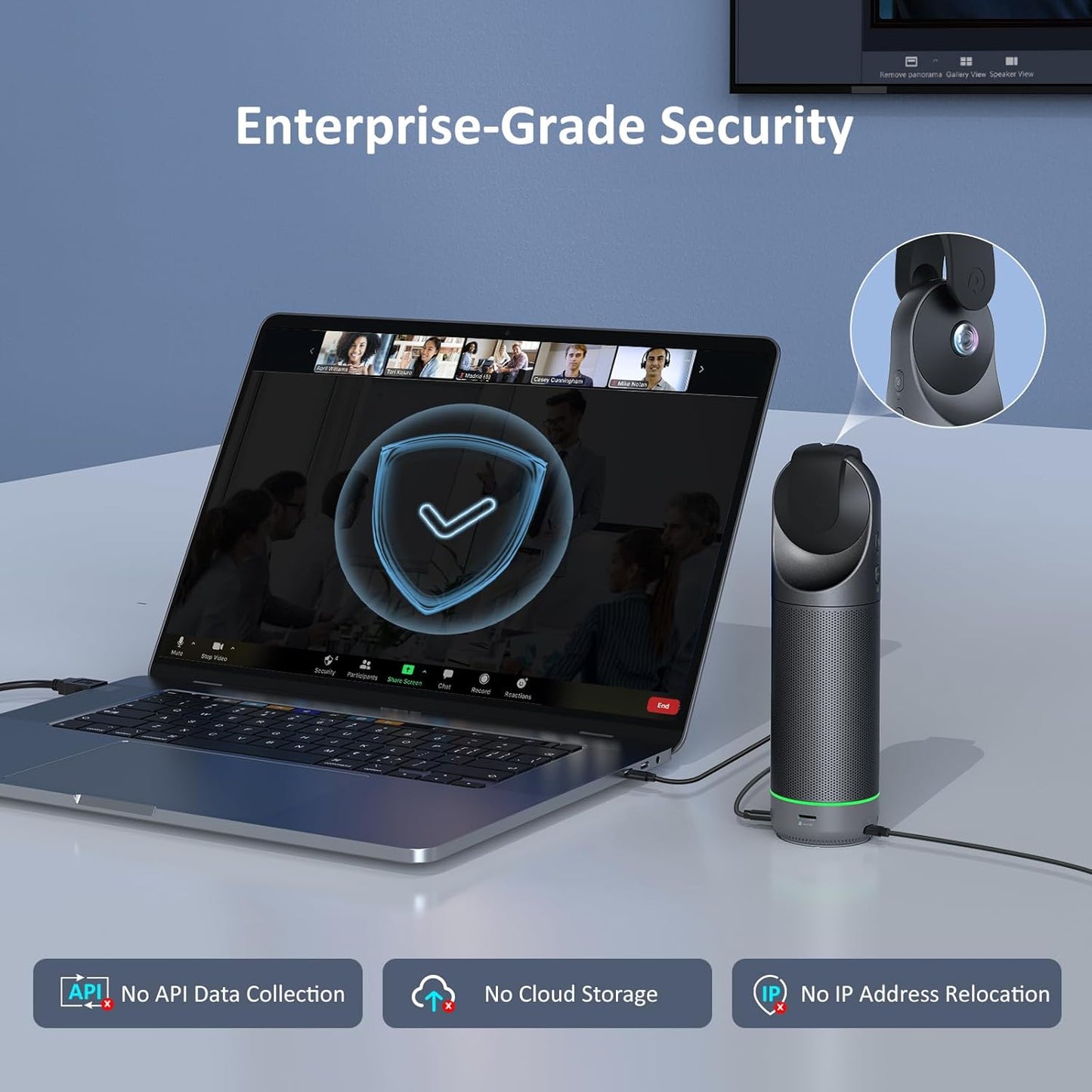 NexiGo Meeting 360 Ultra (Gen 3), Enhanced All-in-One Conference Camera System, Multi-Camera Setup, 8K Capture, AI-Powered Framing and Auto Tracking, for Medium to Large Meeting Rooms