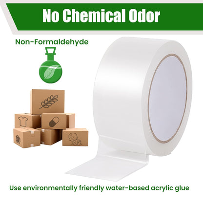 Lichamp Clear Packing Tape, 12 Rolls Heavy Duty Packaging Tape Refill for Moving Boxes, Mail Shipping Supplies, 1.88 inch x 55 Yard x 2.6 mil, A212TP