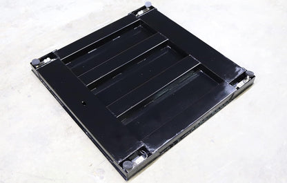 SellEton SL-700-2x2 Floor Scales, Accurate Pallet Scales with Smart Digital Indicator for Warehouse Shipping and Heavy Duty Industrial Weighing (24"x24", 2500 lb x 0.5 lb)