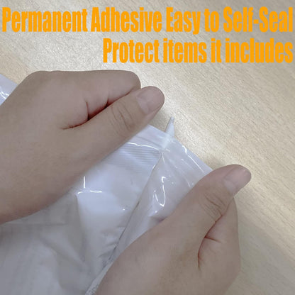 12 x 16 Inch Deposit Bags Security Pocket Bank Deposit Envelopes (White, 100 Pack)