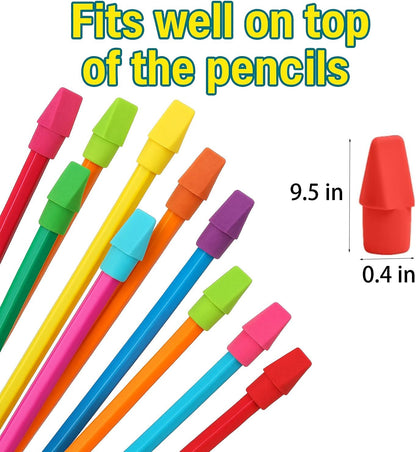 Cap Erasers for Pencils Pulk - Pencil Top Erasers Cap Erasers Toppers for Latex Free Assorted Colors School Supplies for Teachers Sudents Classroom Home and Office (1000)