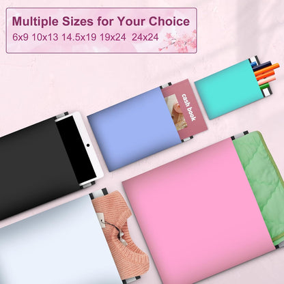 Large Poly Mailers 24x24 Inch 50 Pcs, Extra Large Shipping Bags for Clothing with Self-Sealing Tear-Resistant, Waterproof Poly Bags, Mailing Envelopes for Small Business (Pink)