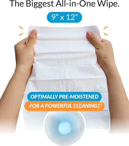 iCloth XL Screen Cleaning Wipes, Lint-Free and Streak-Free, Fast-Drying, Removes Dust, Fingerprints, and Smudges (10 XL Wipes)