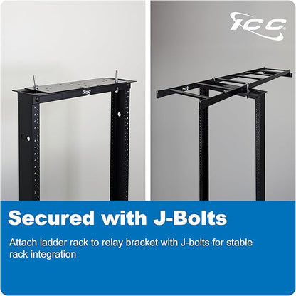ICC Cable Runway Rack 5' Rack-to-Wall Mount Kit, 16-Gauge Steel, Made in USA
