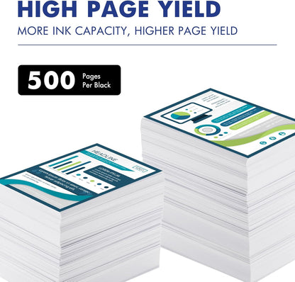 LC401XL LC401 MFC-J1010DW Black Ink Cartridges Compatible for Brother LC 401 XL MFC-J1010DW MFC-J1170DW MFC-J1012DW MFC-J1800DW MFC J1010DW Printer (High Yield, 2 Pack)