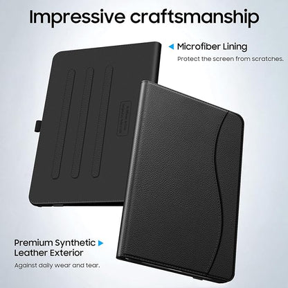 Fintie Case for Samsung Galaxy Tab A9 Plus/A9+ 5G 11 Inch 2023 Model (SM-X210/X216/X218), Multi-Angle Viewing Smart Stand Back Cover with Pocket Auto Wake/Sleep, Black