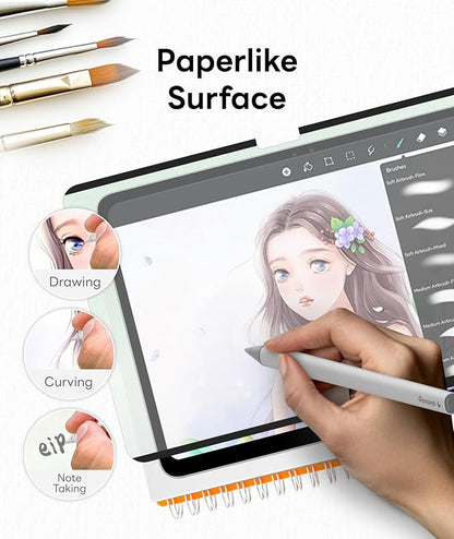 EIP Detachable Paperfeel Screen Protector for Google Pixel Tablet 2023 – Anti-Blue Light, Reusable & Washable, Nano-Tech Attachment, Anti-Glare, Bubble-Free, Ideal for Drawing & Writing