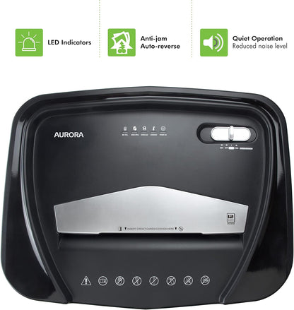 Aurora Professional Grade High Security 12-Sheet Micro-Cut Paper/CD and Credit Card Shredder/ 60 Minutes Continuous Run Time