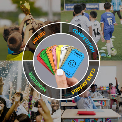 Methdic 1000 Smile Raffle Tickets Blue, Single Roll, Ticket for Events, Entry, Class Reward, Fundraiser & Prizes