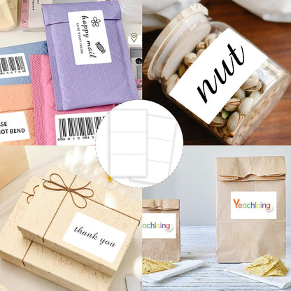 3 X 5 Inch Removable Labels for Storage Bins, 120 Pcs Labels for Storage Bins,Tear Resistant No Residue Storage Bin Label, Matte White Blank Box Stickers for School, Home, Business