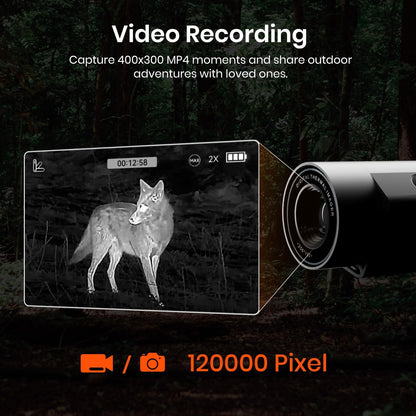 MiLESEEY TNV10 PRO 320x240 IR Resolution Thermal Monocular, 13mm 50Hz Aircraft Mg-Al Alloy Handheld Thermal Camera, Night Vision Imager, Hot Spot Tracking