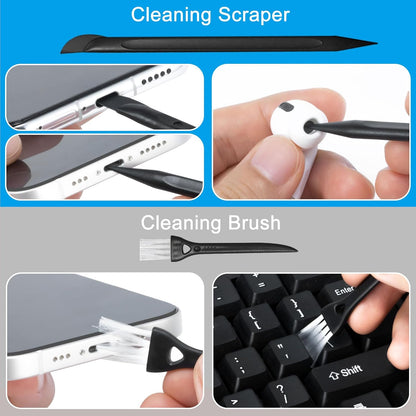 walrfid 2Pcs Laptop Cleaner, Computer Screen Cleaner Spray and Wipe, Electronics Laptop Cleaning Kit for iPad, iPhone, Cellphone, Monitor, MacBook Pro, Car Display, Tablet, TV, Kindle, Black Cream